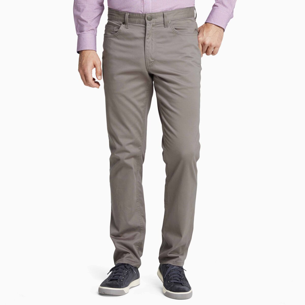 Slim Fit Five-Pocket Pants image number null