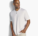 Gavin Zip Jacquard Polo image number null