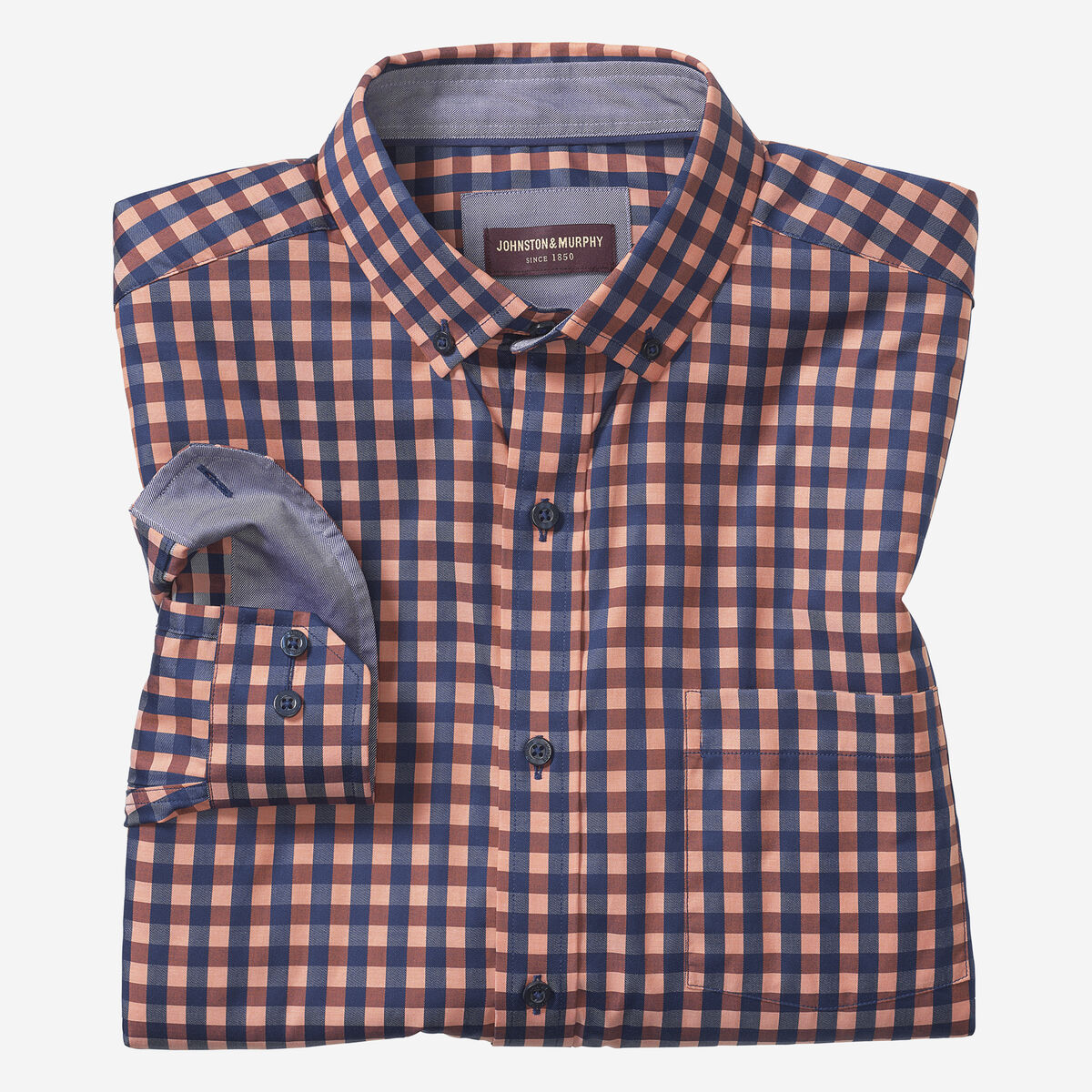 Button-Collar Premium Cotton Shirt image number null