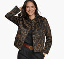 Brushed Leopard-Print Bomber image number null