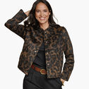 Brushed Leopard-Print Bomber image number null