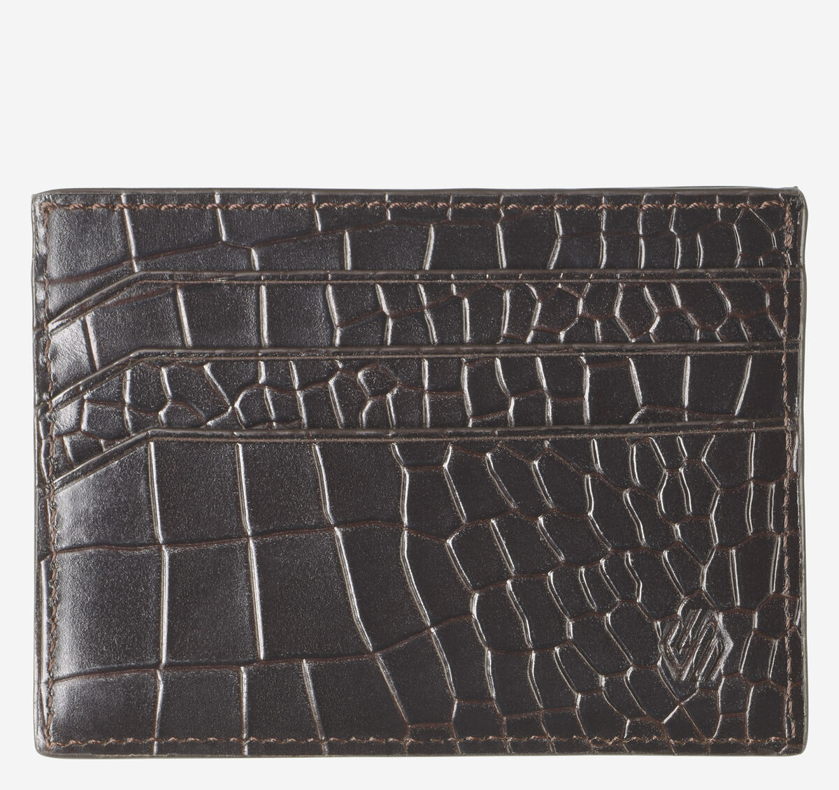 Croc-Embossed Weekender Card Wallet image number null