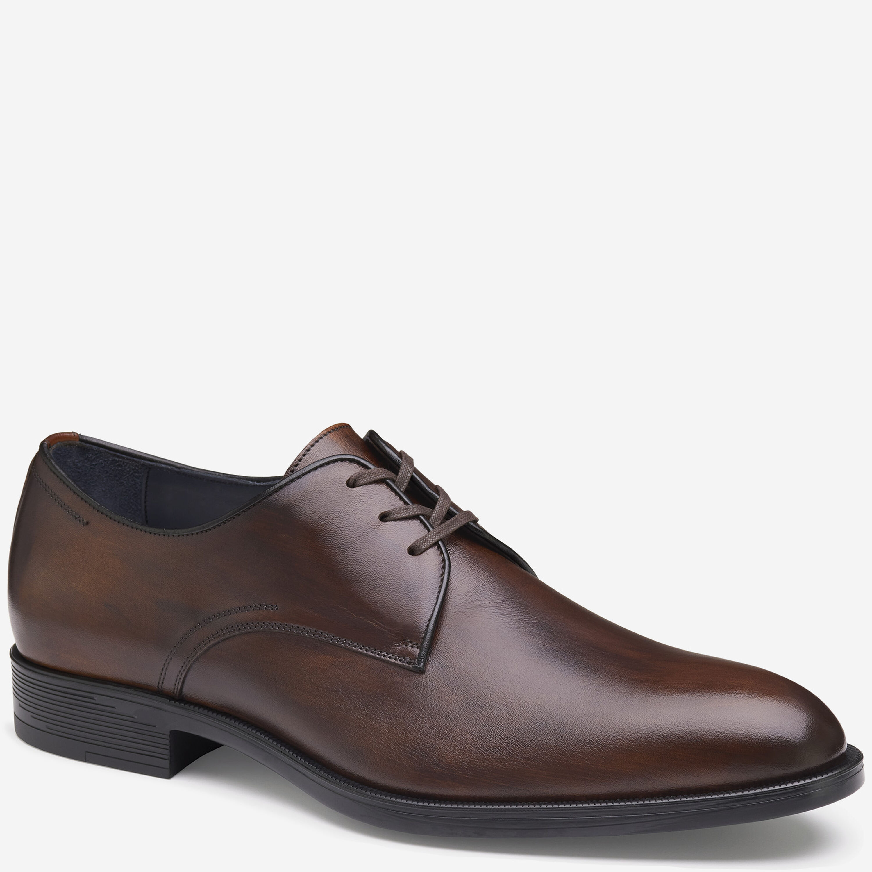 Johnston & Murphy Cordovan Plain Toe Burgundy Size 10 Leather Dress Shoes Johnston Murphy Men main image 3