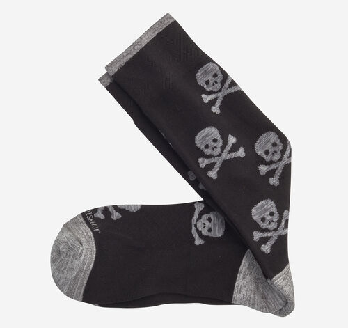 Space Dye Socks - Black Skull