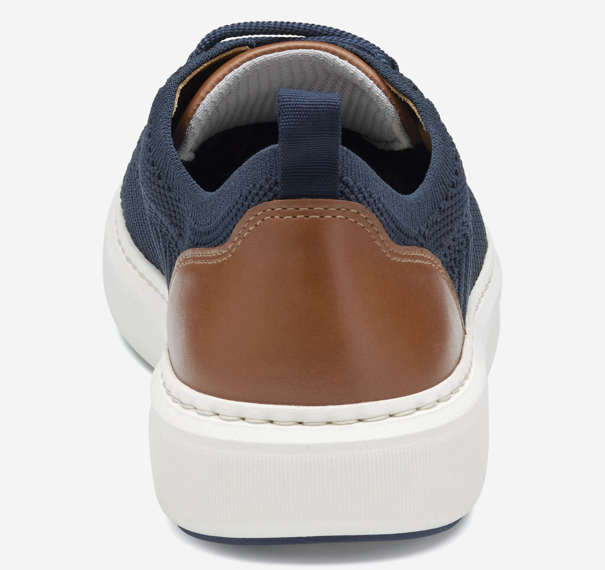 Men's Anders Knit U-Throat in Navy Knit | Johnston & Murphy