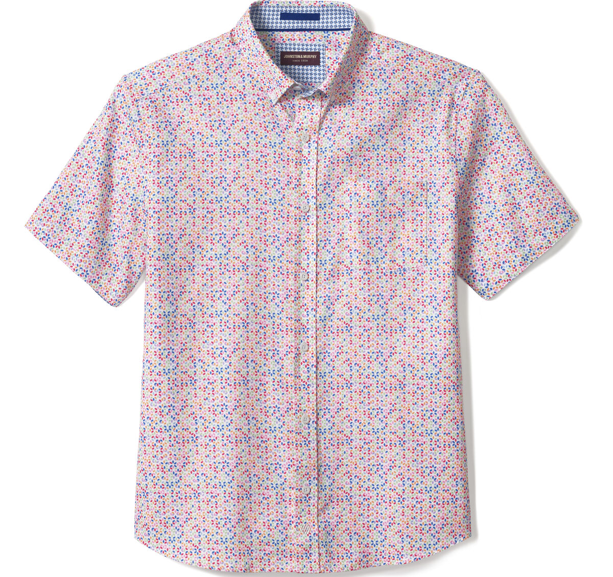 Textured Cotton Short-Sleeve Shirt image number null