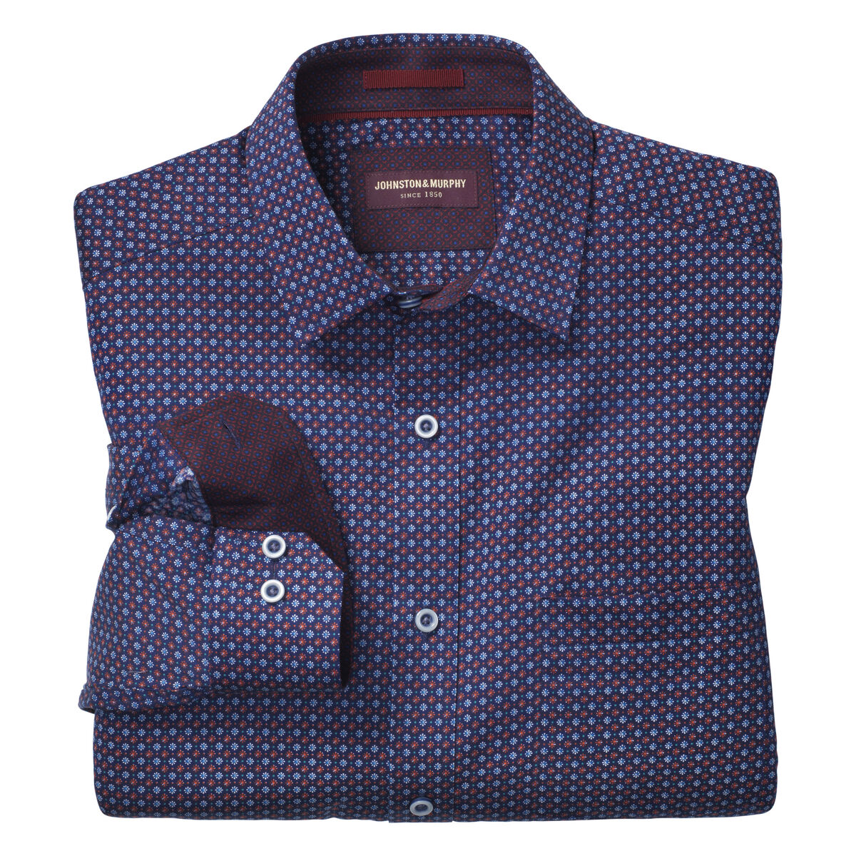 Alternating Floral Print Shirt image number null