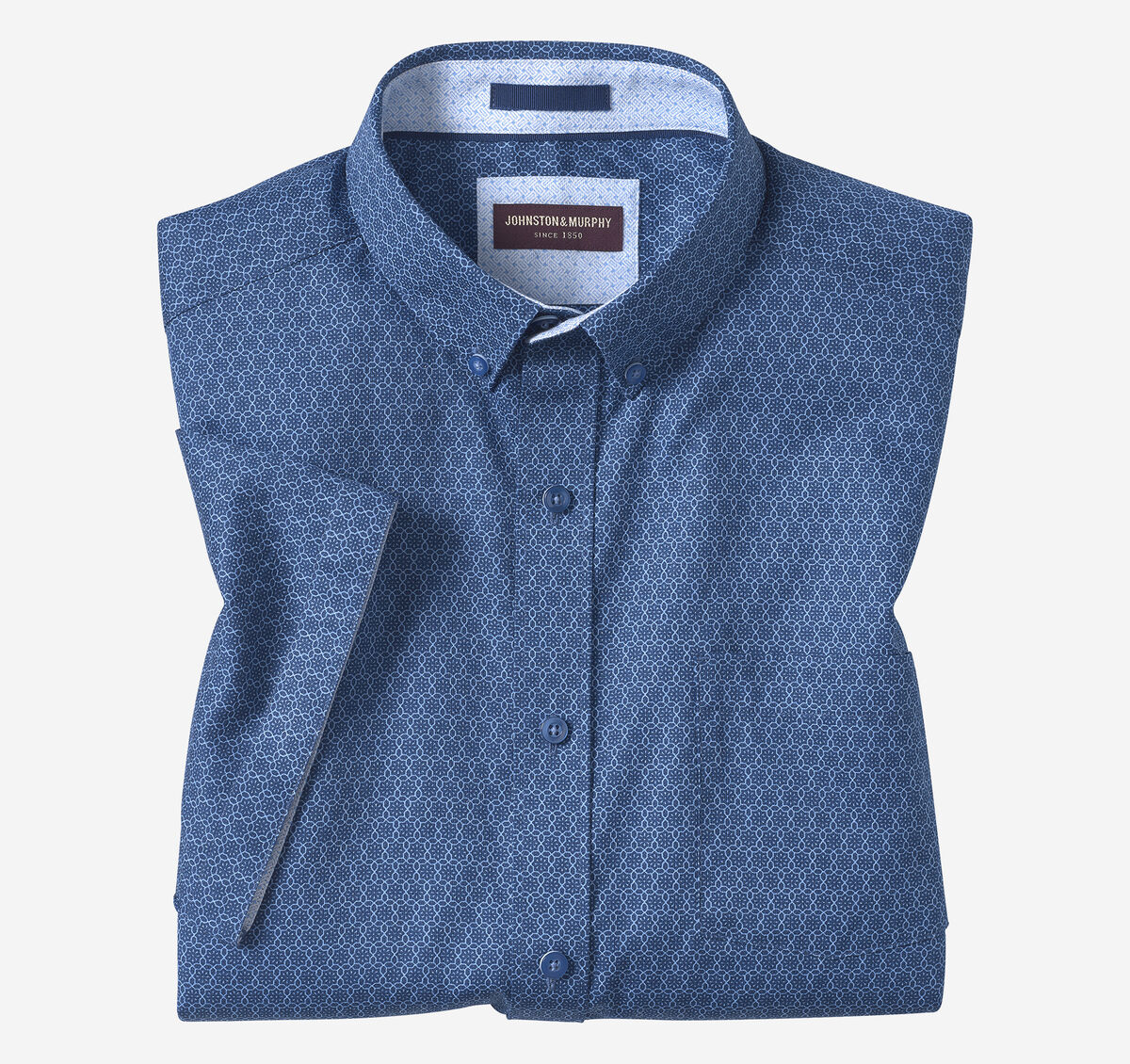 Textured Cotton Short-Sleeve Shirt image number null