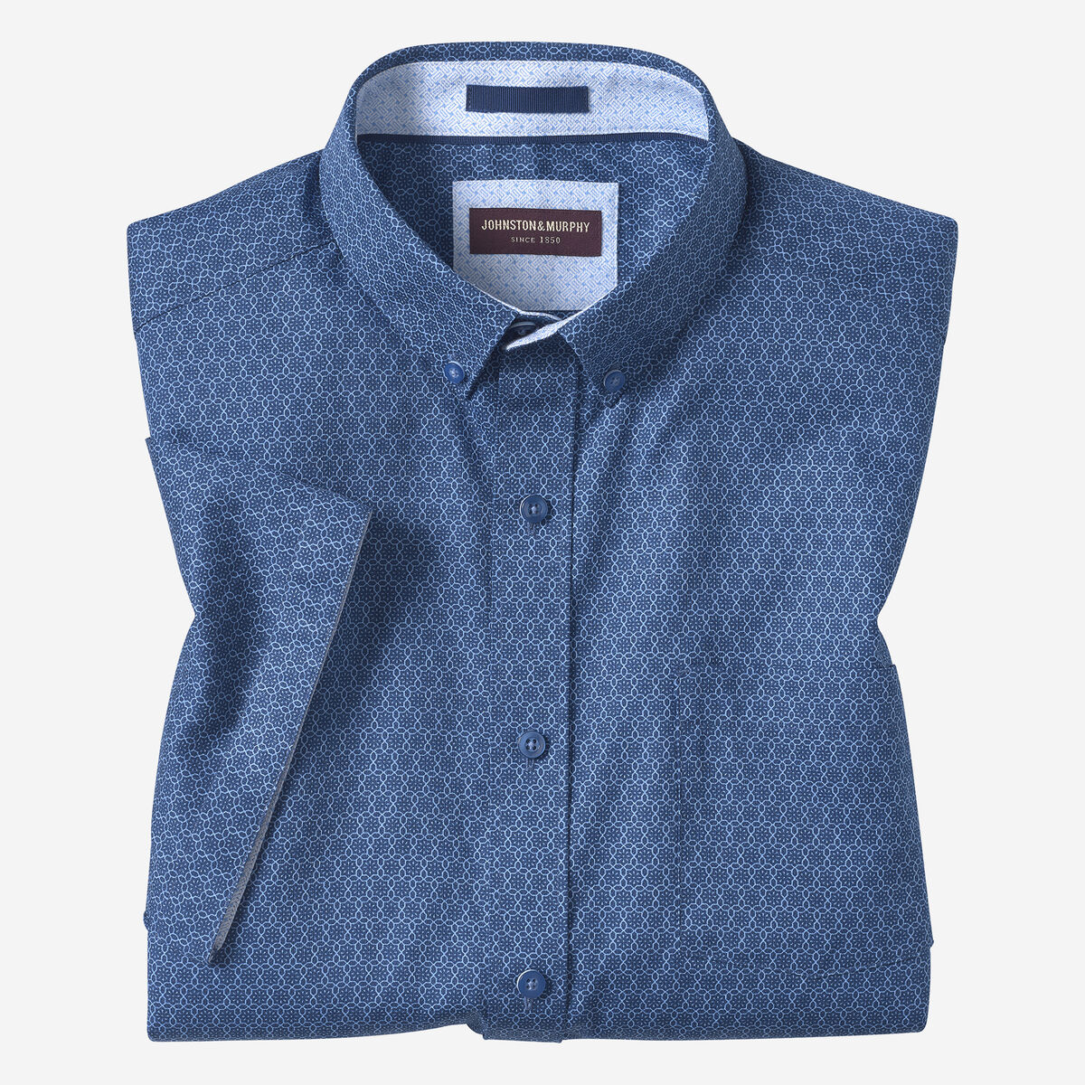 Textured Cotton Short-Sleeve Shirt image number null