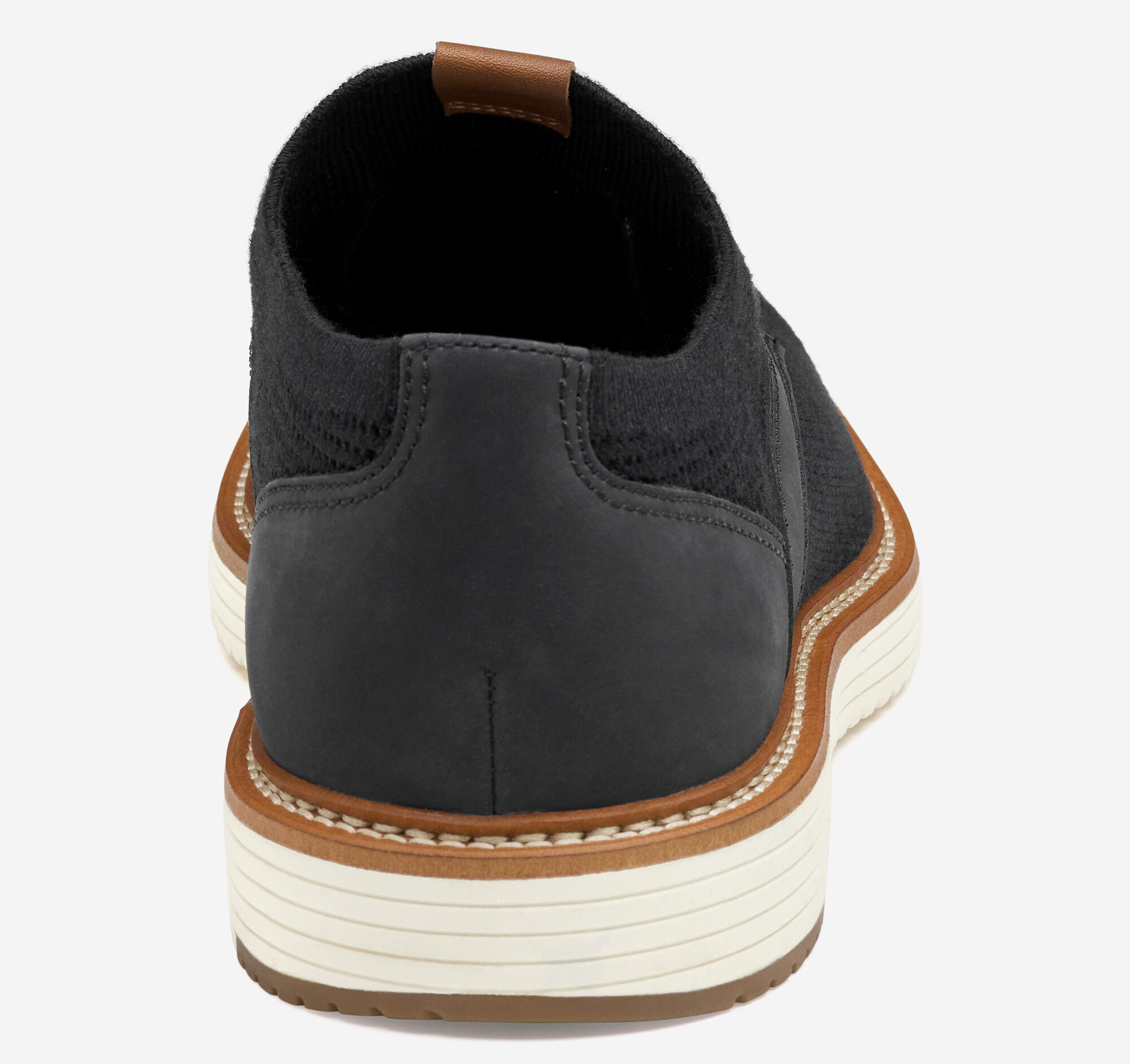 Men's Upton Knit Plain Toe in Black Knit | Johnston & Murphy
