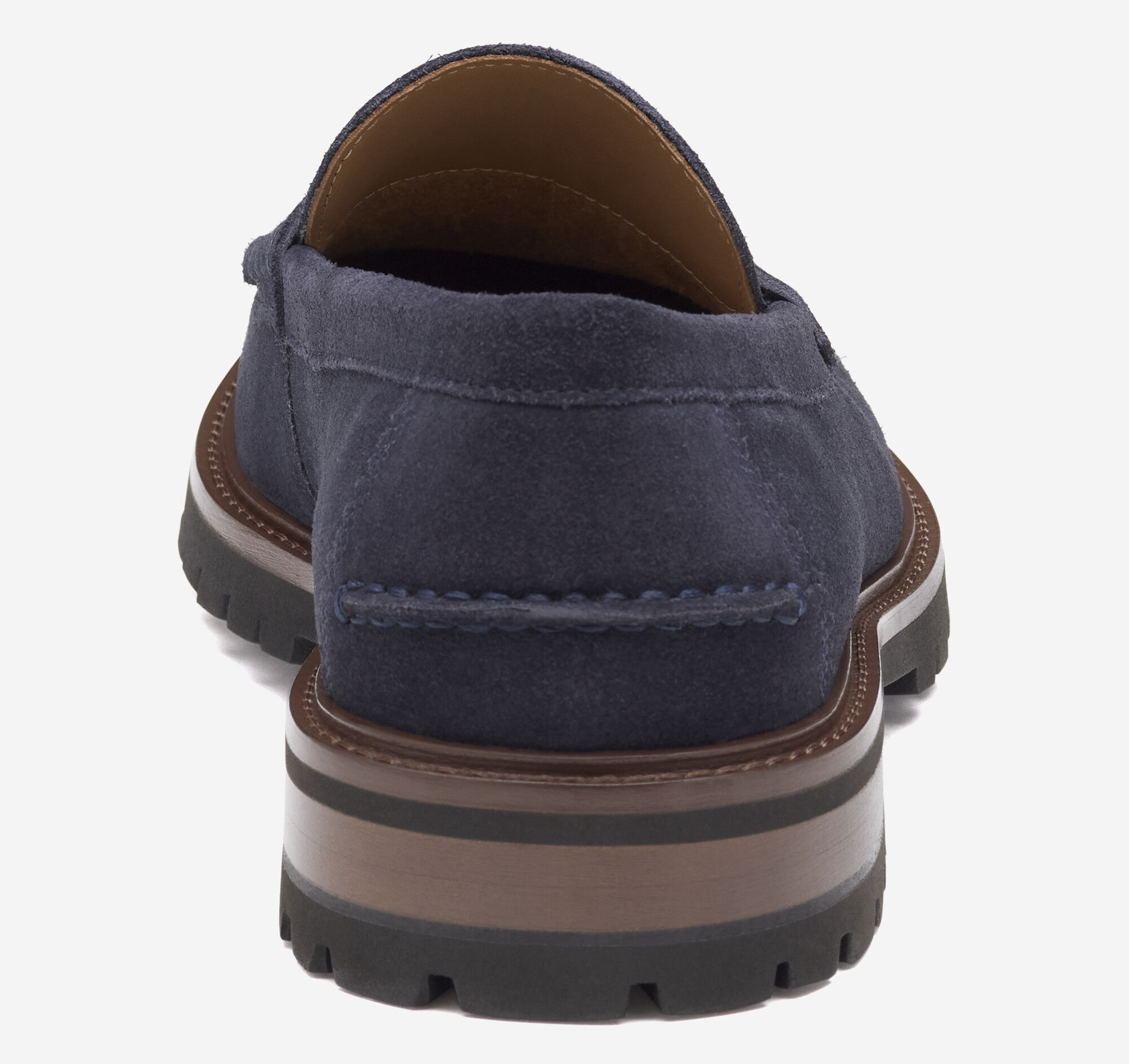 Men's Collier Penny Loafer in Navy Suede | Johnston & Murphy