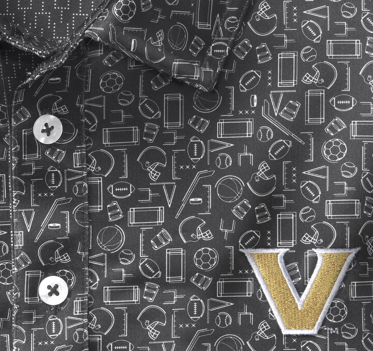 Collegiate XC+&shy;&trade; Multi Sport Print Polo image number null