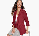Draped Open-Front Blazer image number null