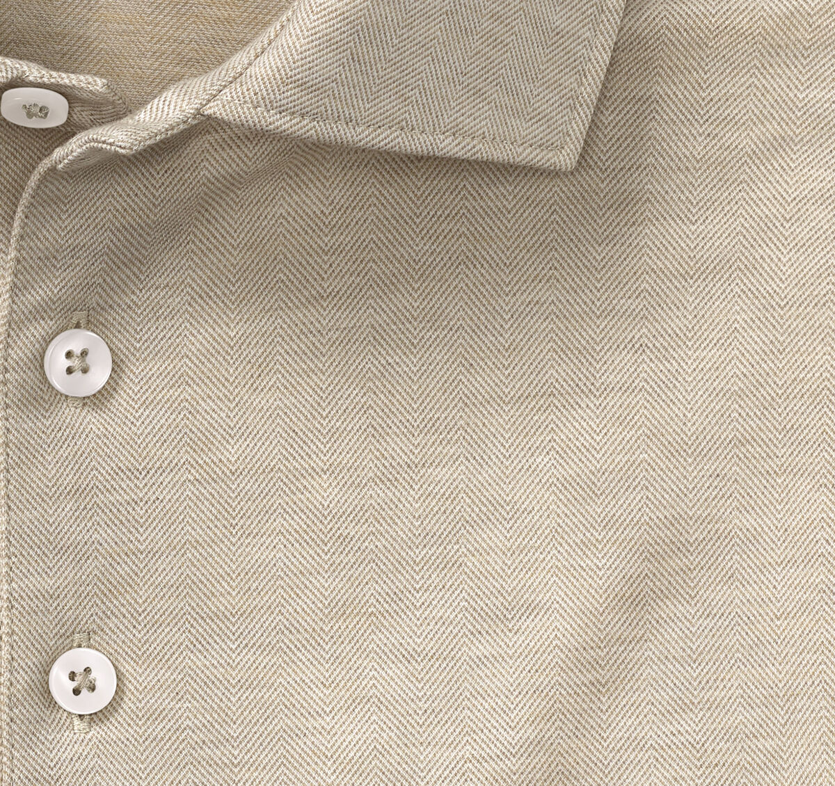 Herringbone Long-Sleeve Polo image number null