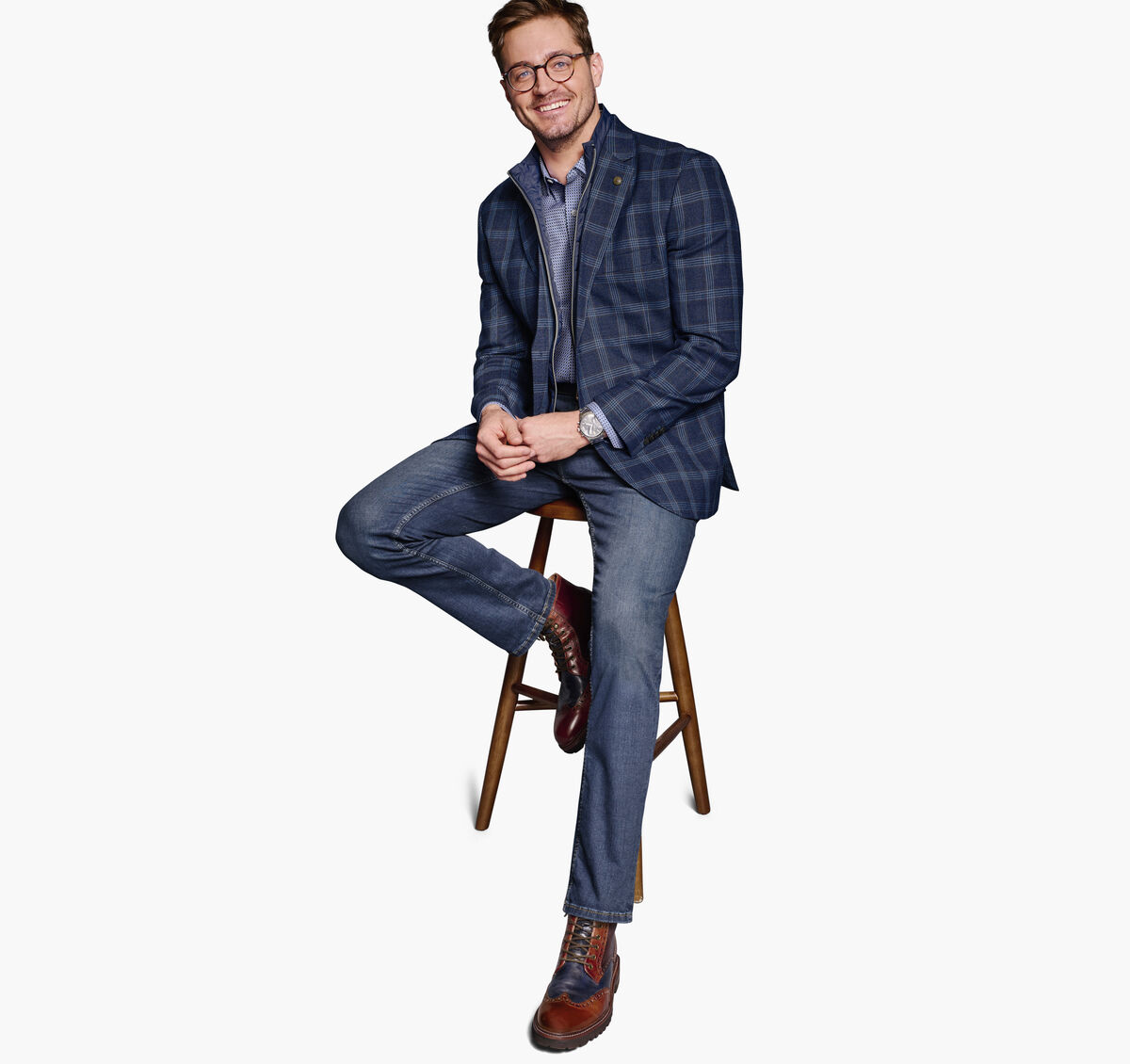 Wool Bib Blazer image number null