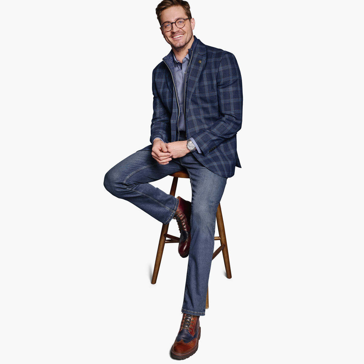 Wool Bib Blazer image number null