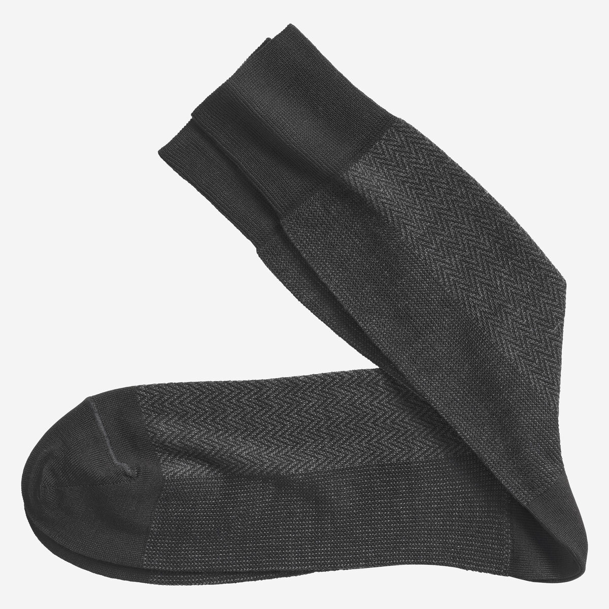 Herringbone Panel Socks image number null