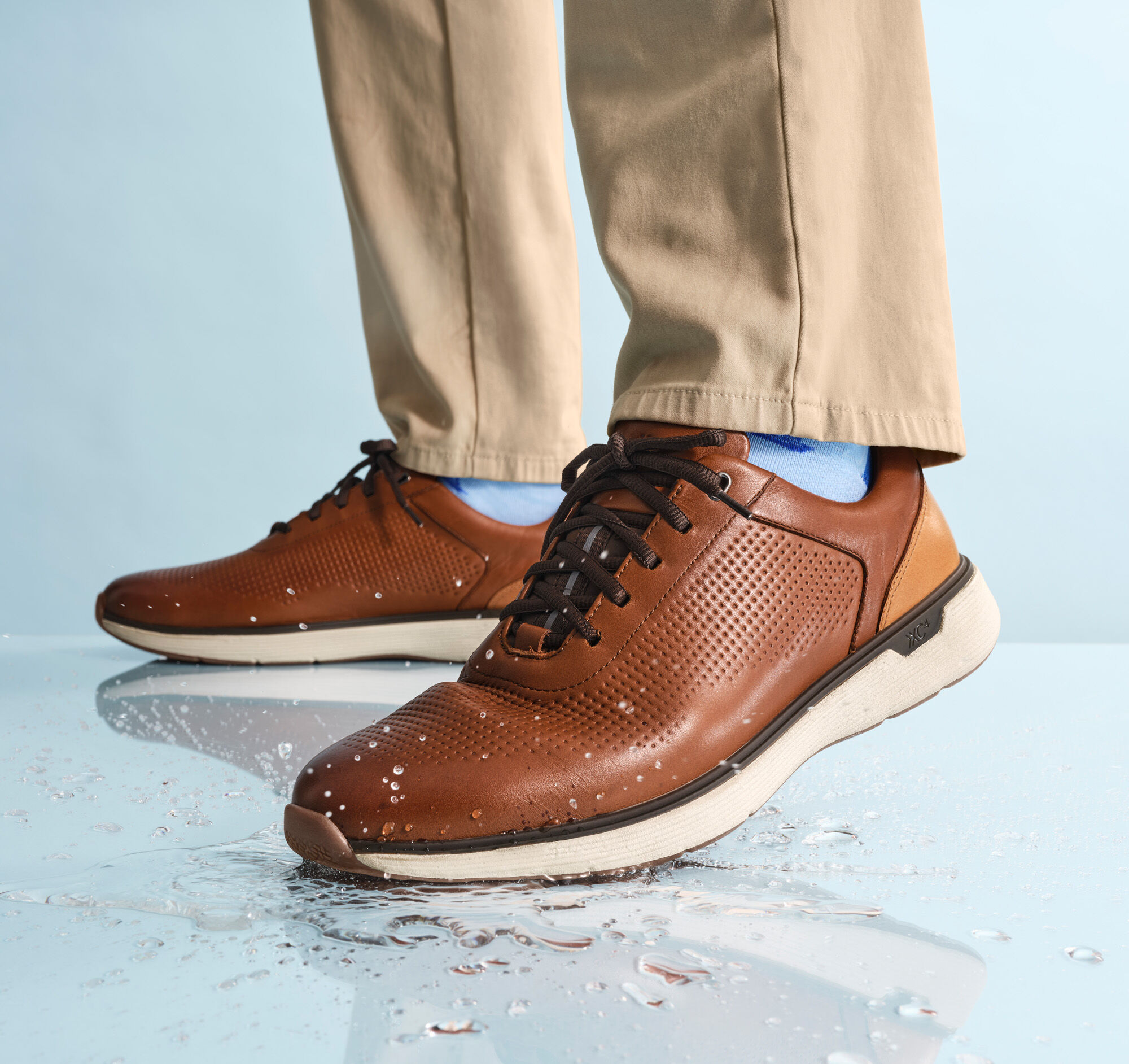 Men's XC4® Prentiss 2 Embossed U-Throat in Tan Full Grain