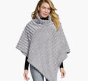 Reversible Faux-Fur Poncho image number null