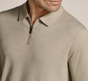 Finn Ribbed Zip Polo image number null