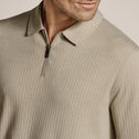 Finn Ribbed Zip Polo image number null