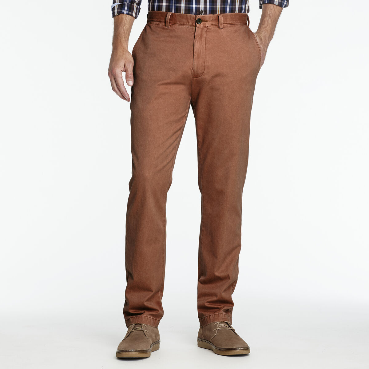 Slim Fit Garment Washed Chinos image number null