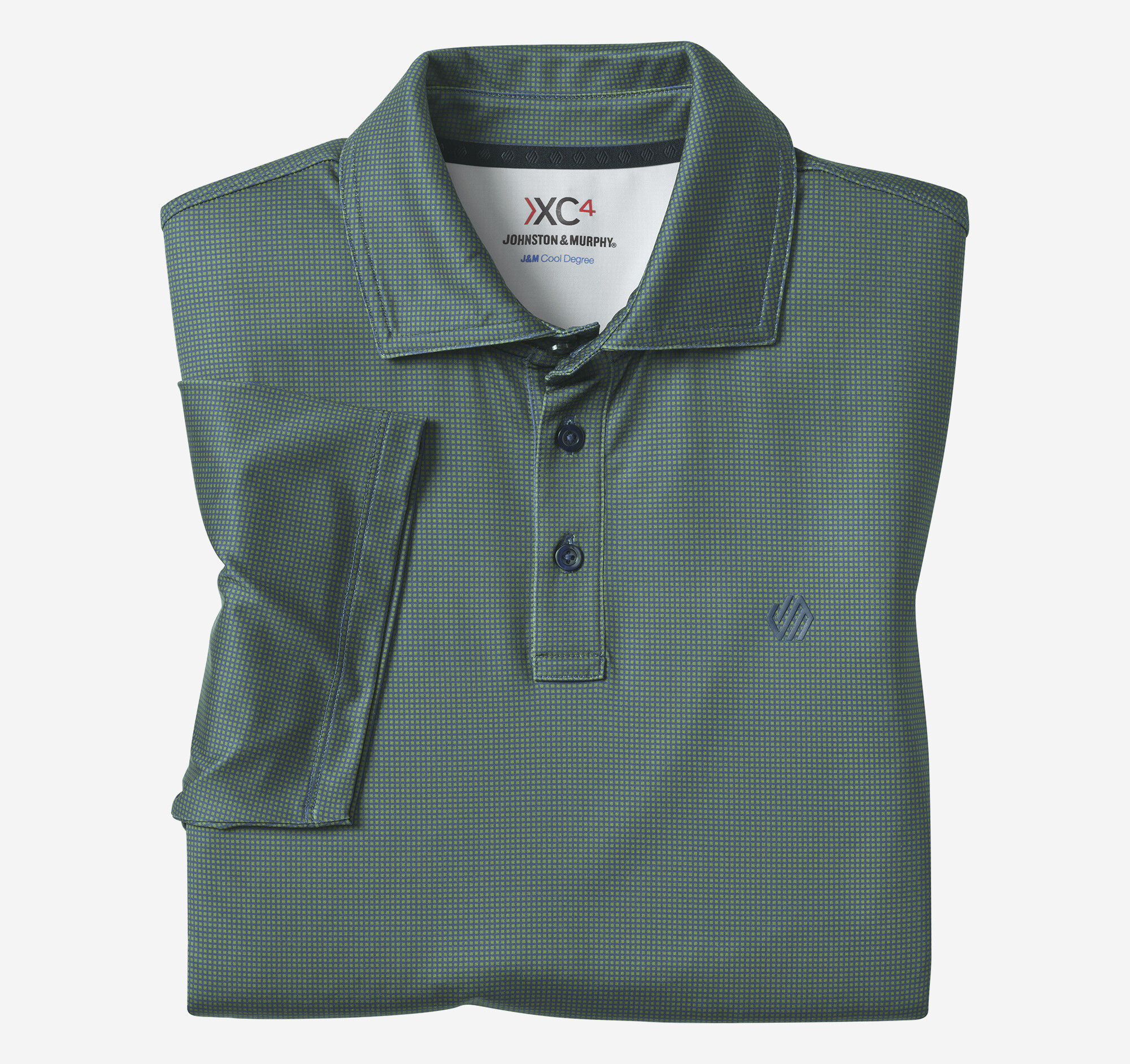 Men's XC4® Performance Gingham Polos + Cool Degree® | Johnston