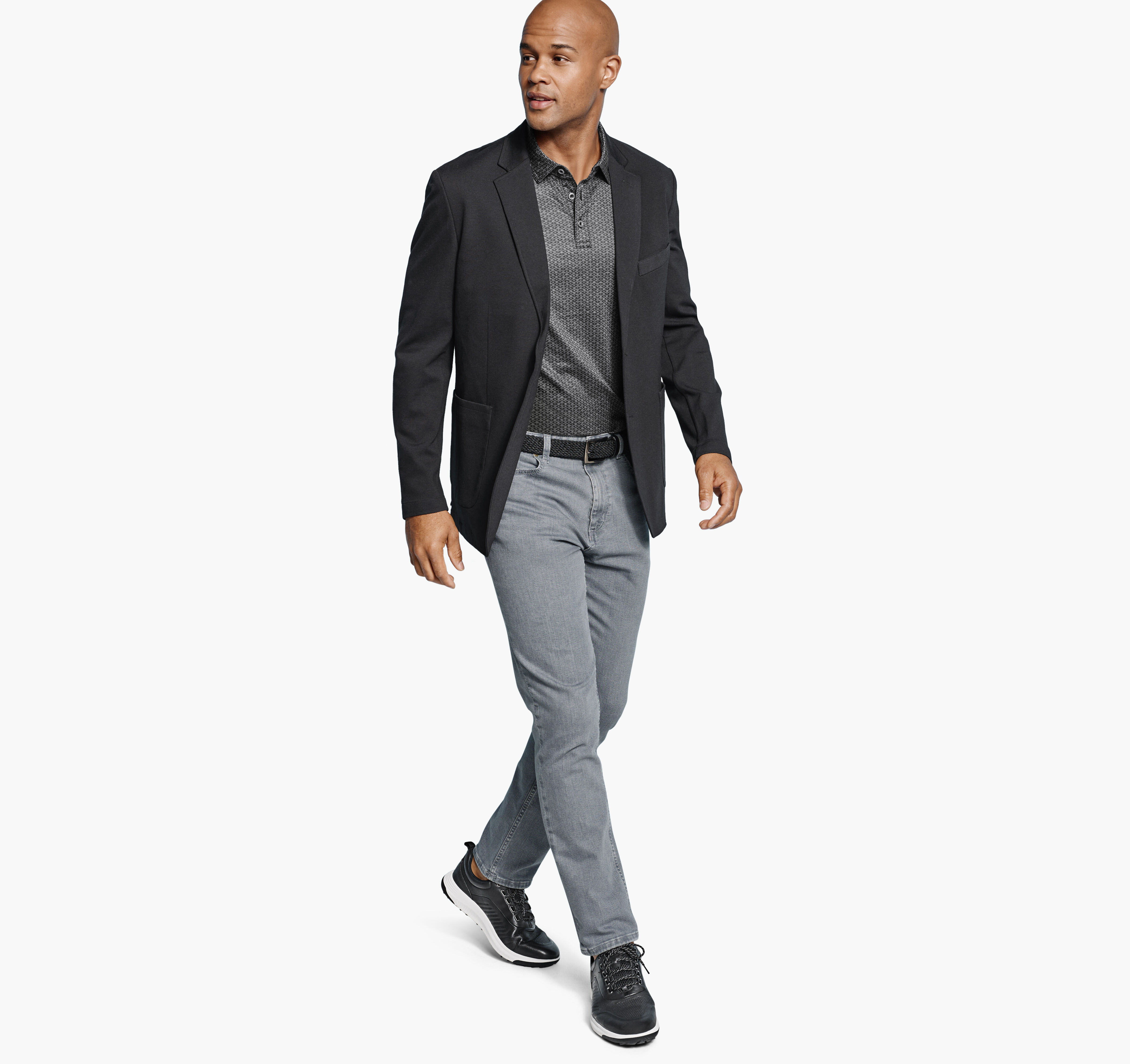 (取寄) ジョンストン&マーフィー メンズ XC フレックス ニット ブレーザー Johnston & Murphy men Johnston & Murphy Xc Flex Knit Blazer Black Men's XC Flex® Knit Blazer in Black Solid | Johnston & Murphy