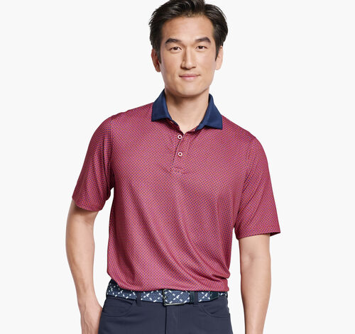 XC4® Performance Print Polo + Cool Degree - Red Medallion