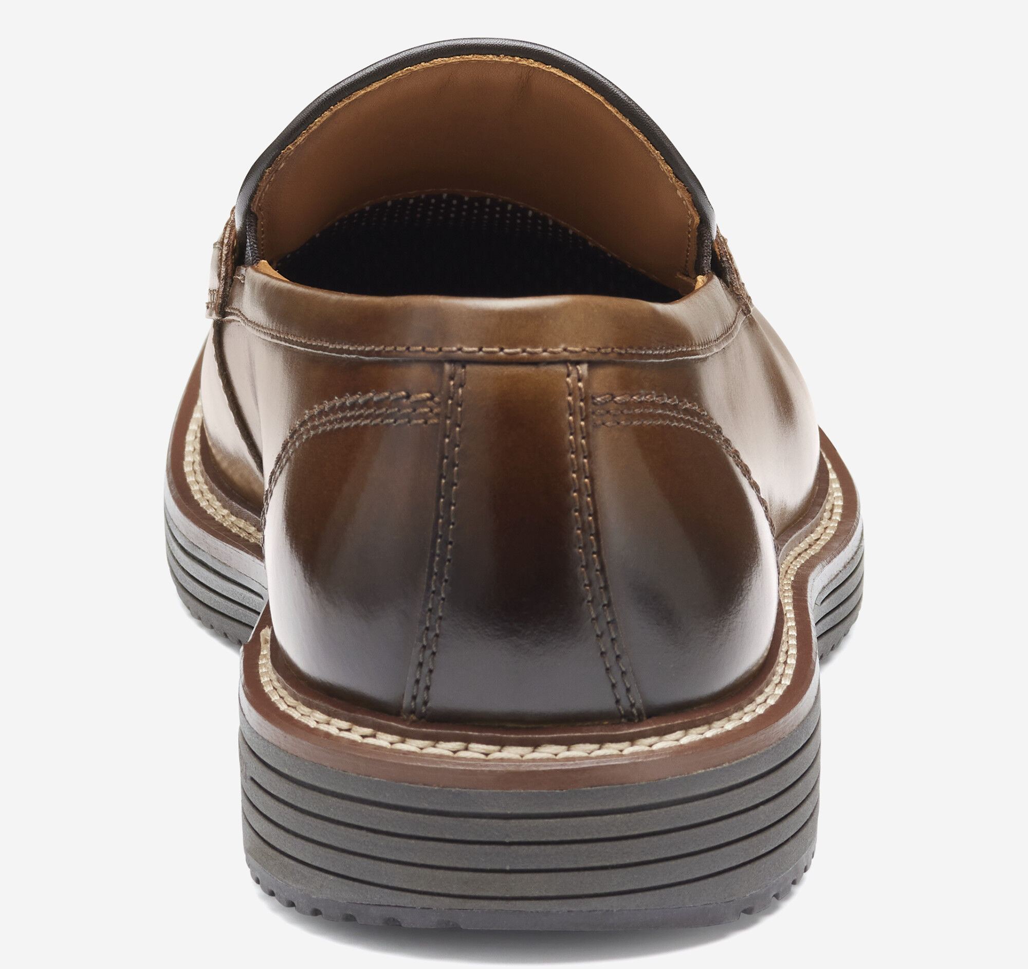 Men's Upton Penny Loafer in Tan Full Grain | Johnston & Murphy