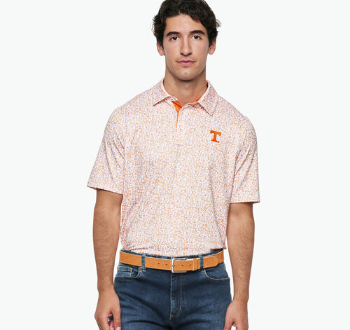 Collegiate XC+&shy;&trade; Multi Sport Print Polo - University of Tennessee - Orange