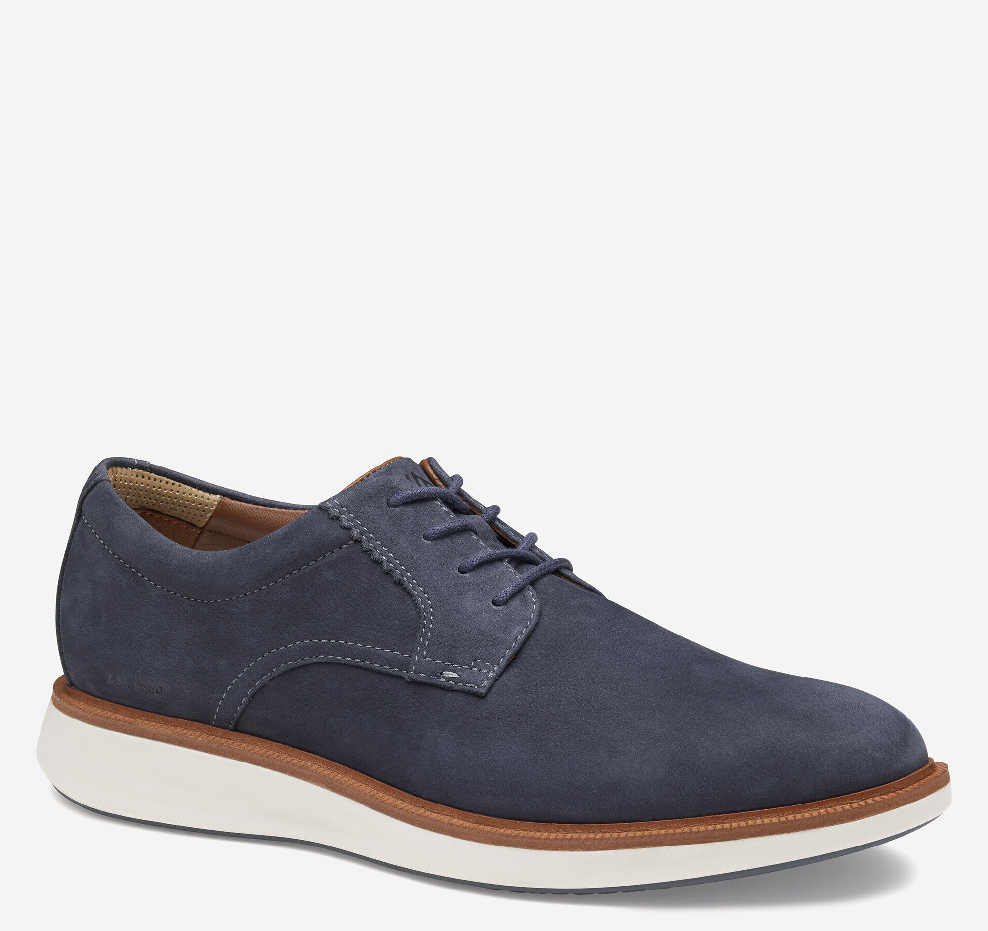 Men's XC+™ Parker Plain Toe in Navy Waterproof Nubuck | Johnston