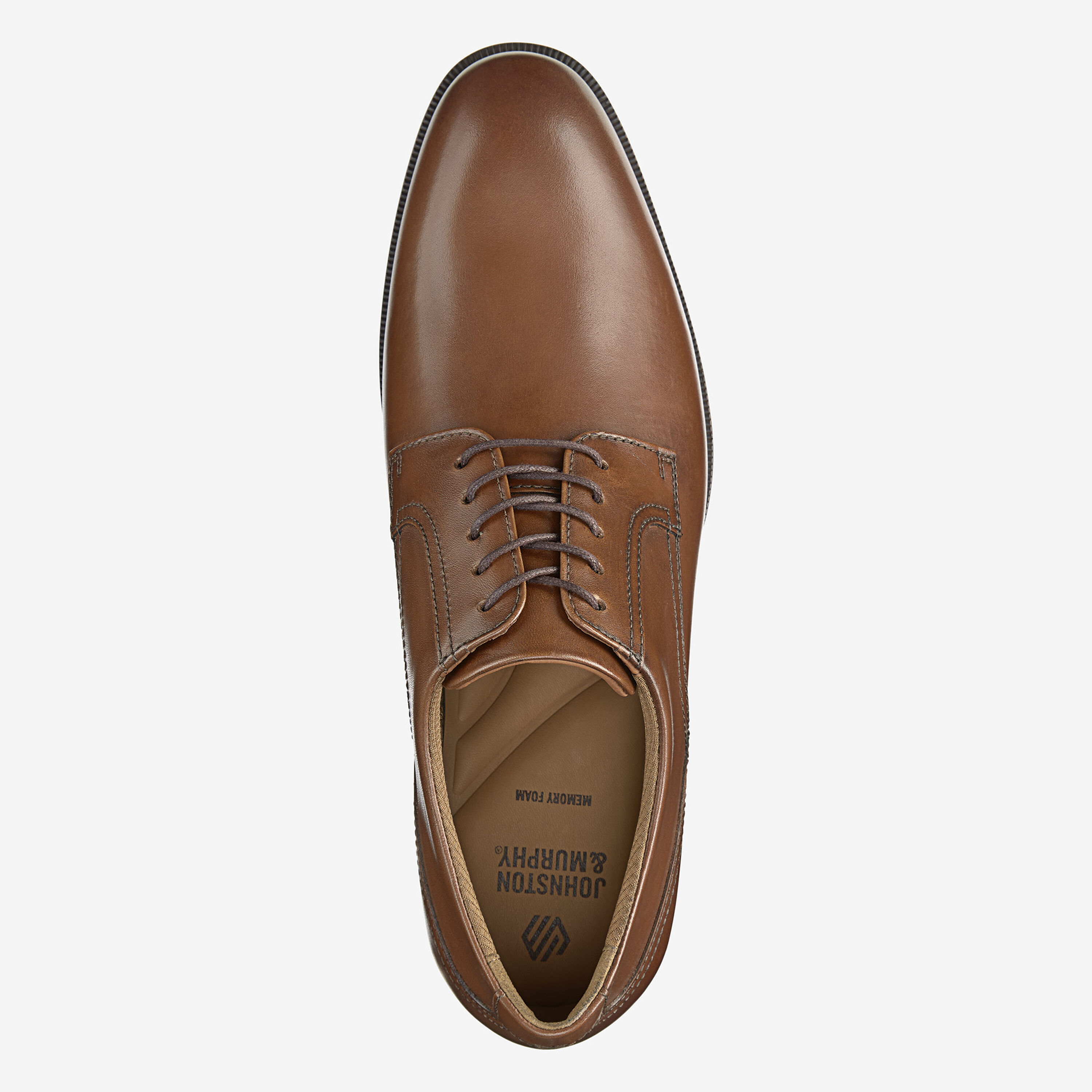 Johnston & Murphy Memory Foam.  Plain Toe. Tan.  Like New Worn Once. MEN main image 2