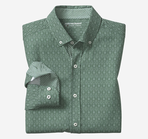 Game Day XC+&trade; Long-Sleeve Football Print Shirt - Green