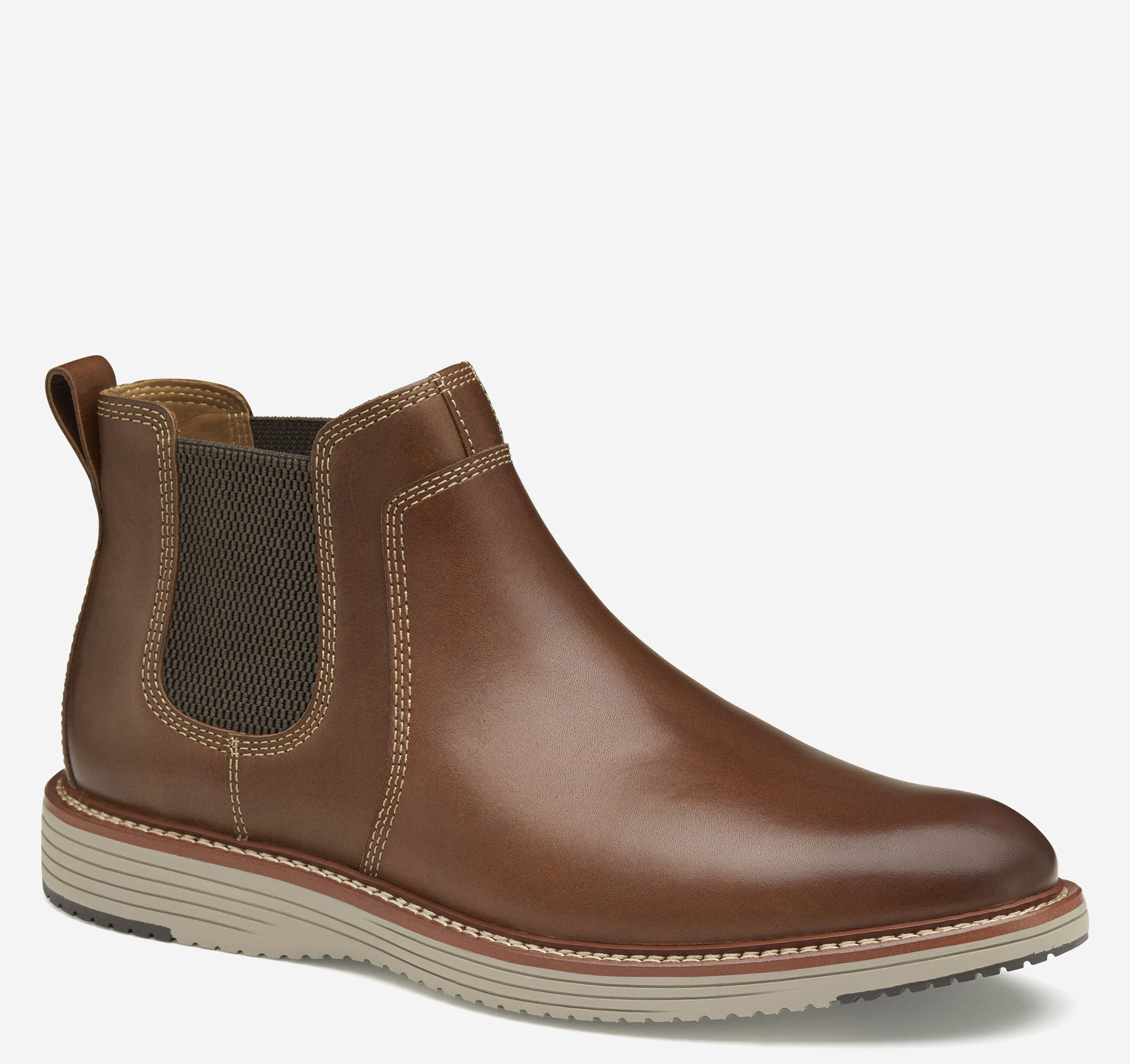Johnston & Murphy Upton Chelsea Boots Mens 9M Tan Brown Leather 20-4328 Men main image 3