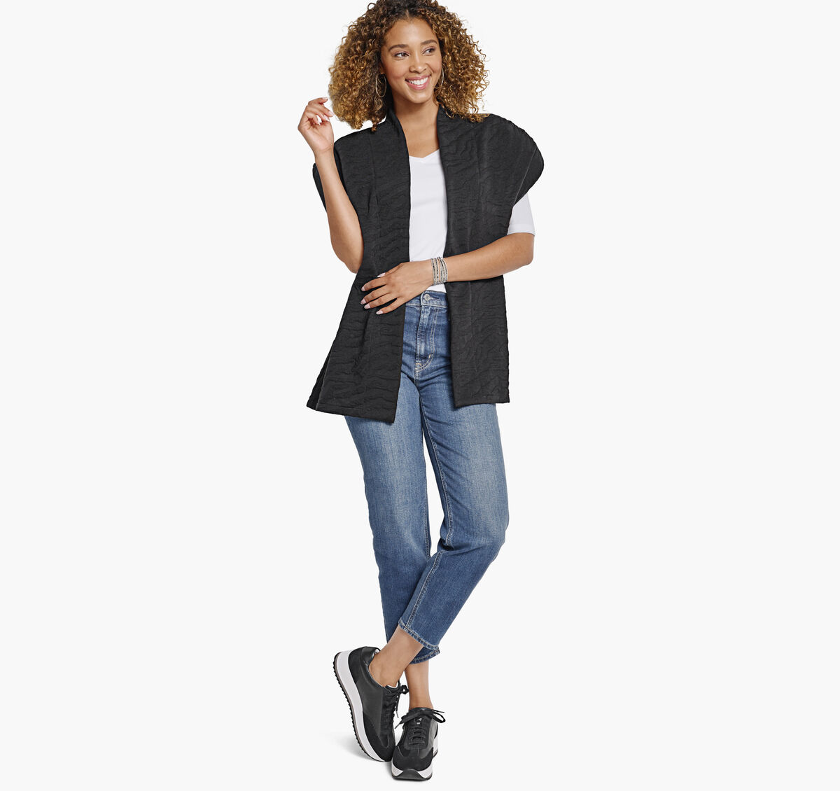 Knit Jacquard Vest image number null