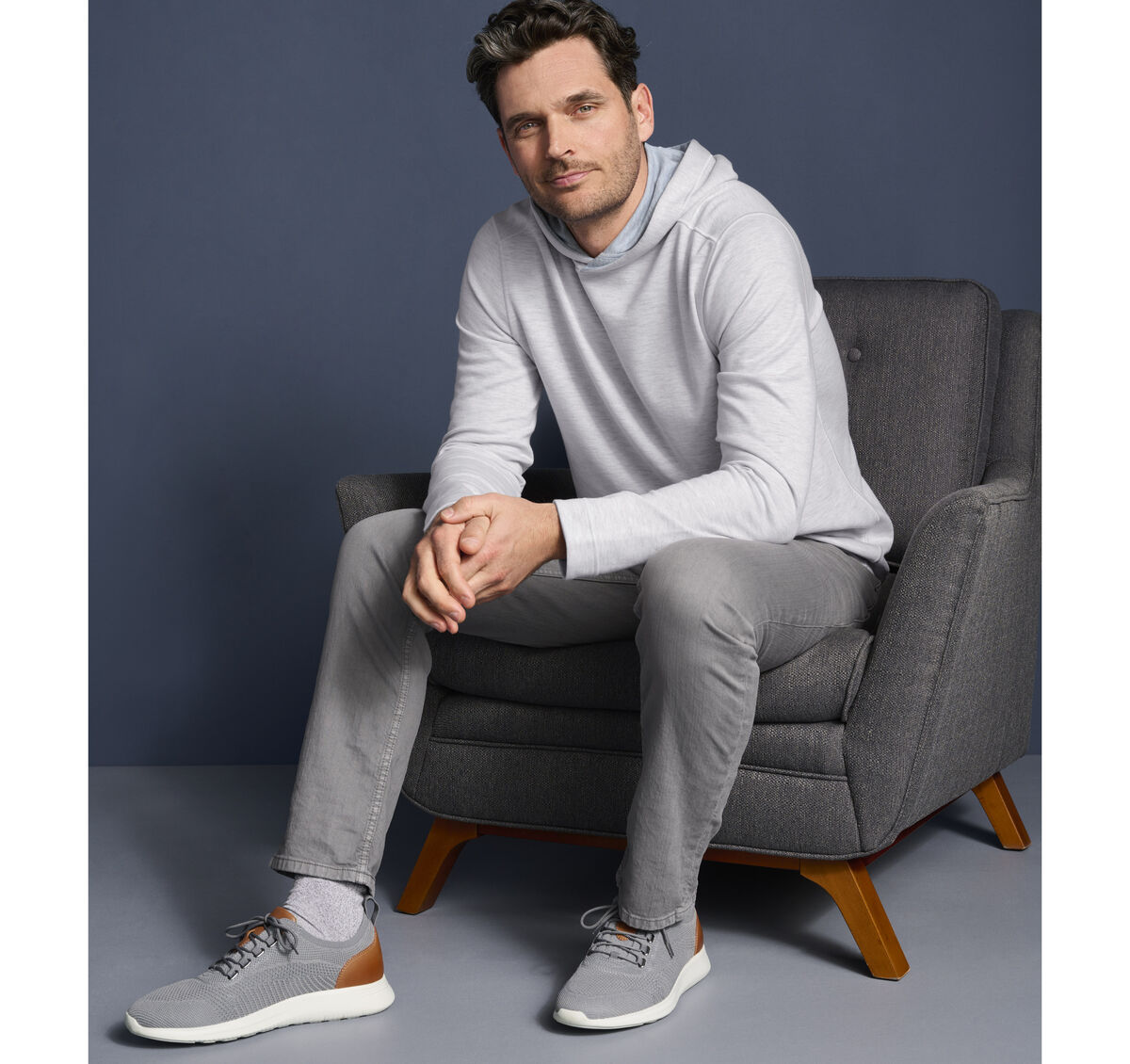 Reversible Knit Hoodie image number null