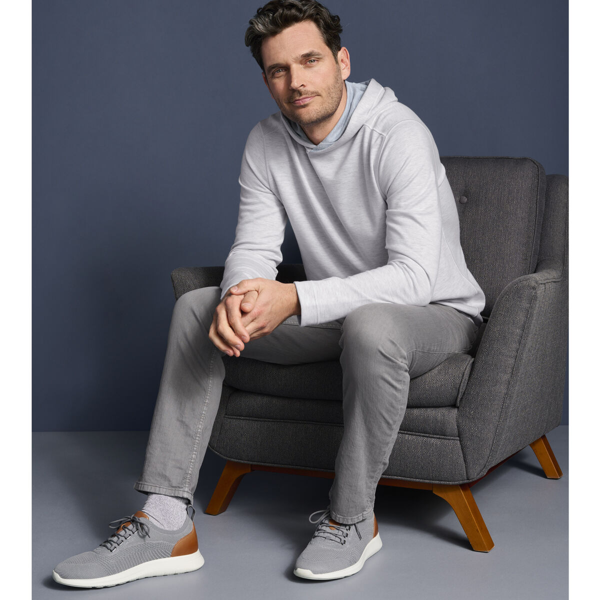 Reversible Knit Hoodie image number null