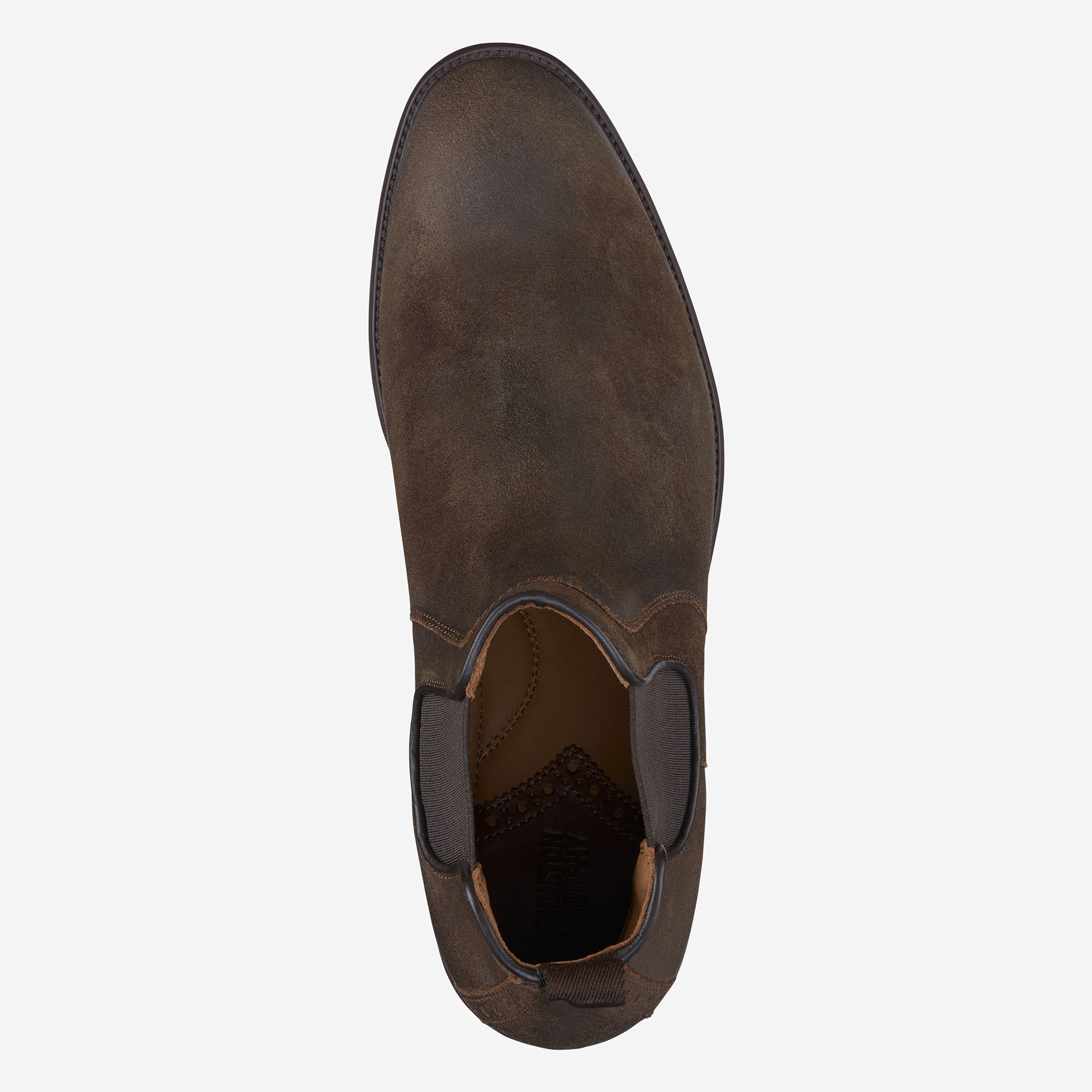 Johnston & Murphy 15-1480 Henrick Chelsea Nubuck Brogue Men’s Boots Size 10 Johnston & Murphy 15-1480 Henrick Chelsea Nubuck Brogue  main image 2