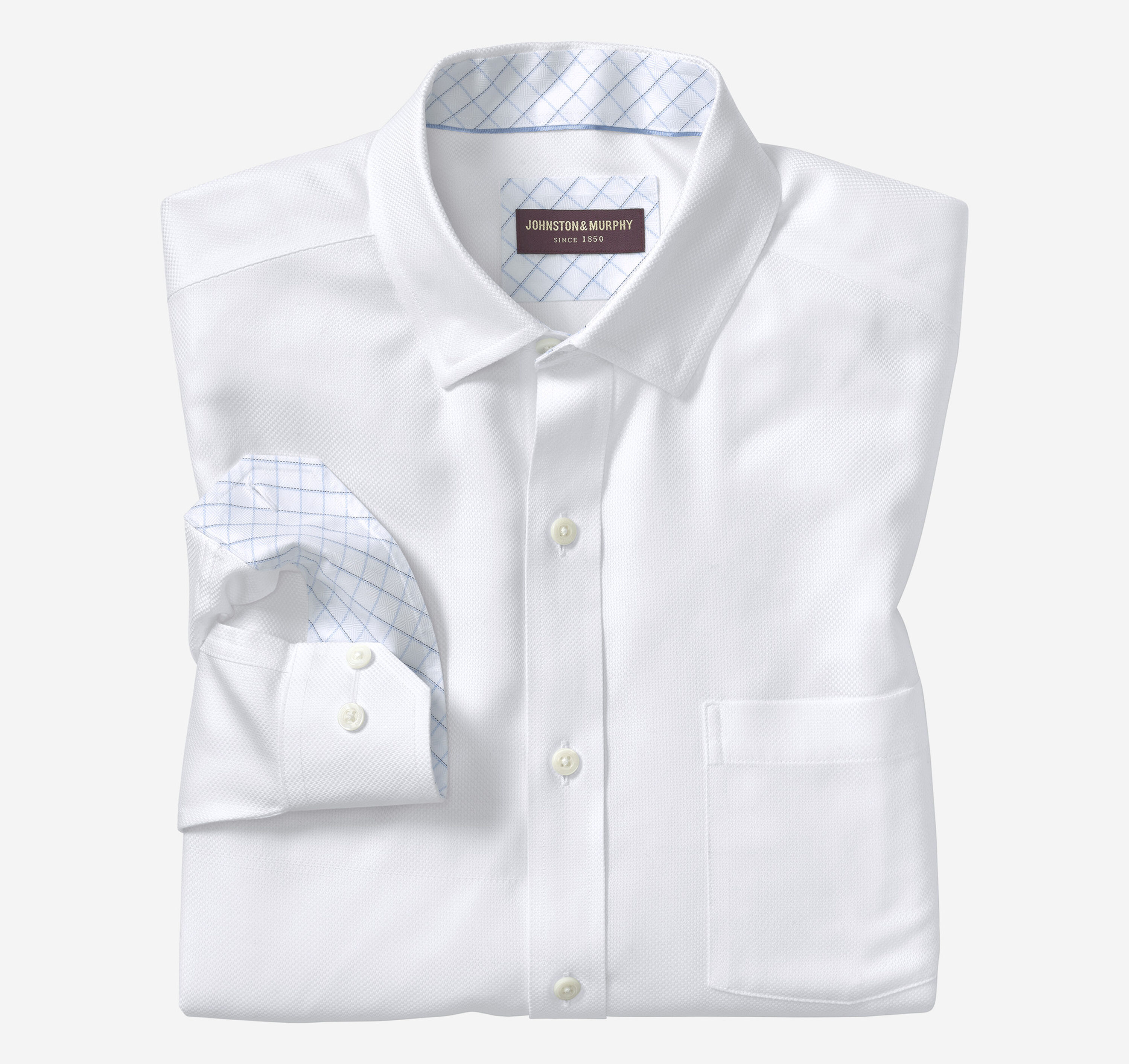 white christmas dresses Ivory Spread Collar Dress Shirt main image 1