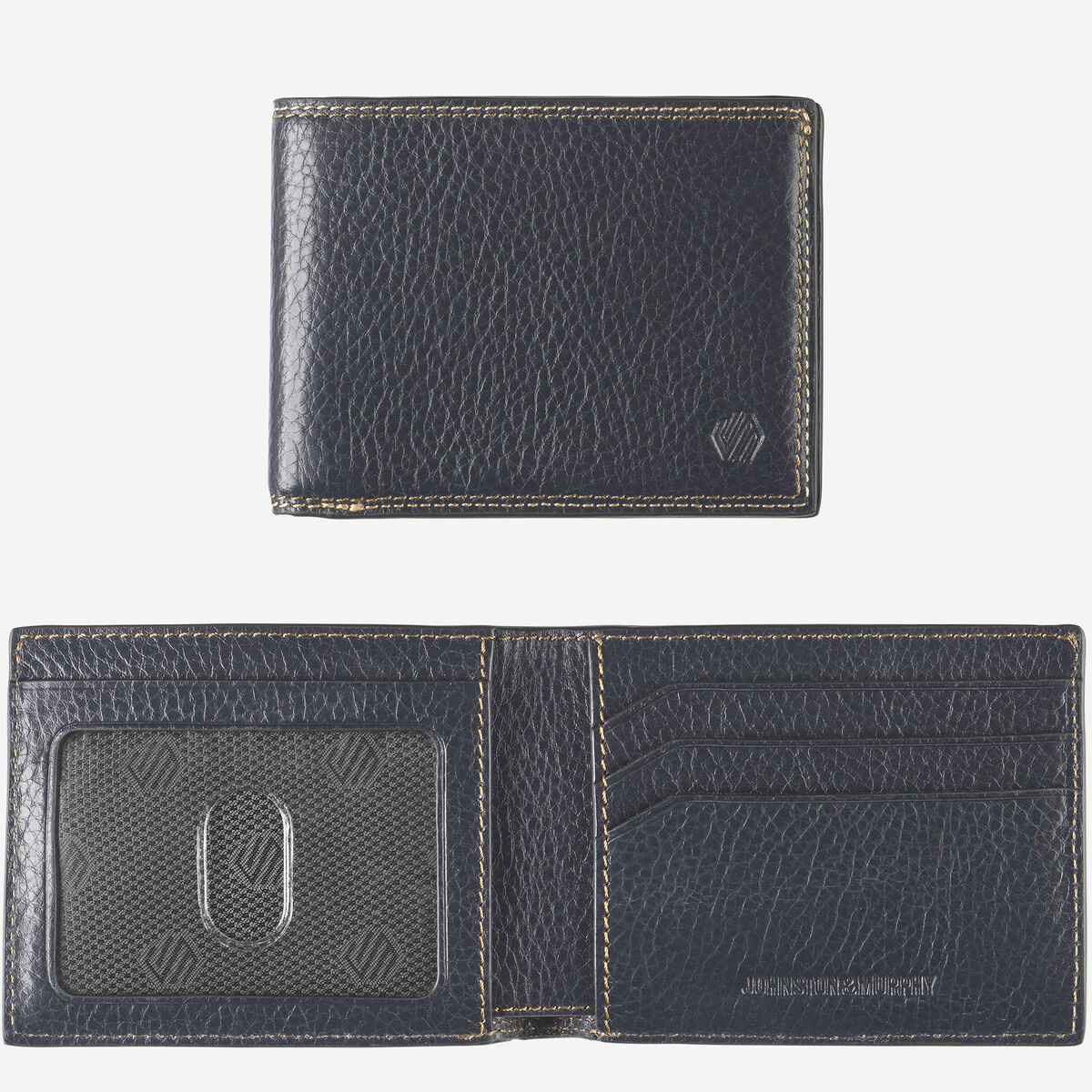 Double Contrast Stitch Billfold Wallet image number null