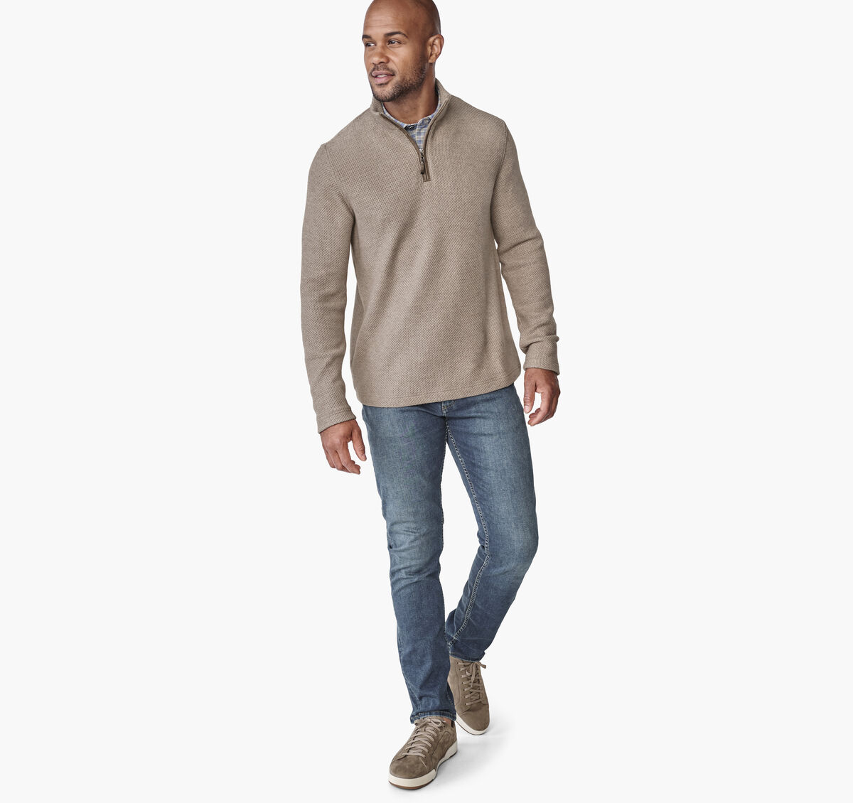 Dalton M&eacute;lange Quarter-Zip image number null