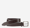 Waxy Gray-Edged Leather Belt image number null