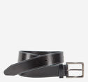 Waxy Gray-Edged Leather Belt image number null