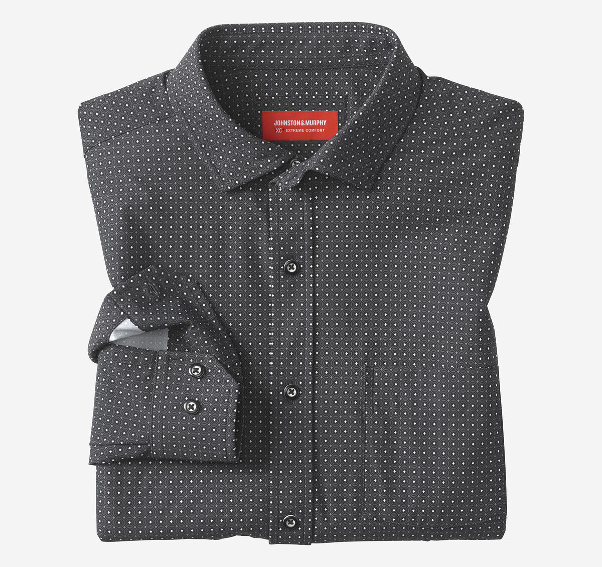 XC+&trade; Motion Long-Sleeve Print Knit Shirt image number null