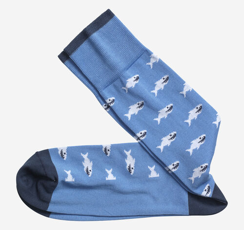 Novelty Socks - Blue Shark