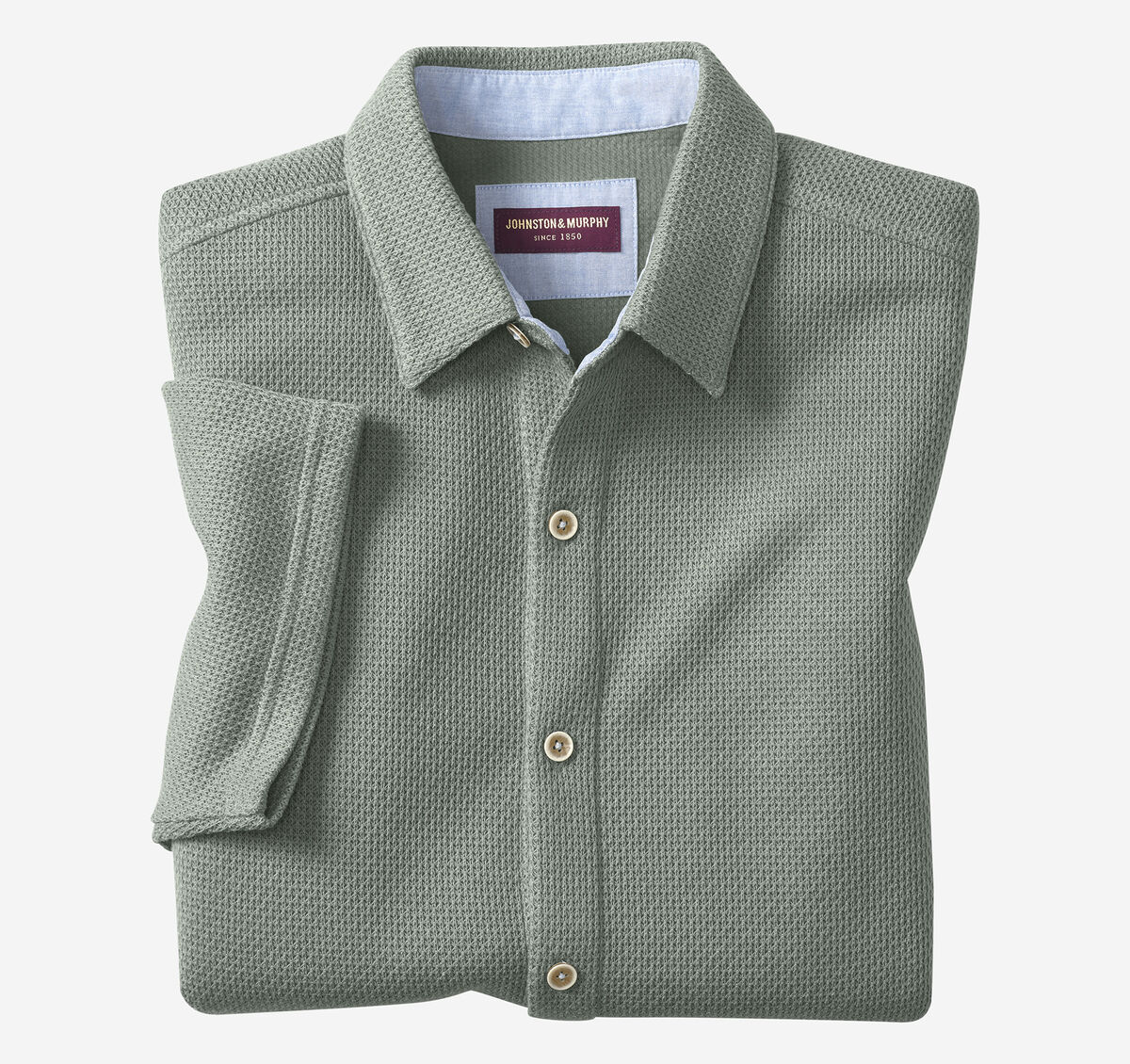 Linden Textured Short-Sleeve Shirt image number null