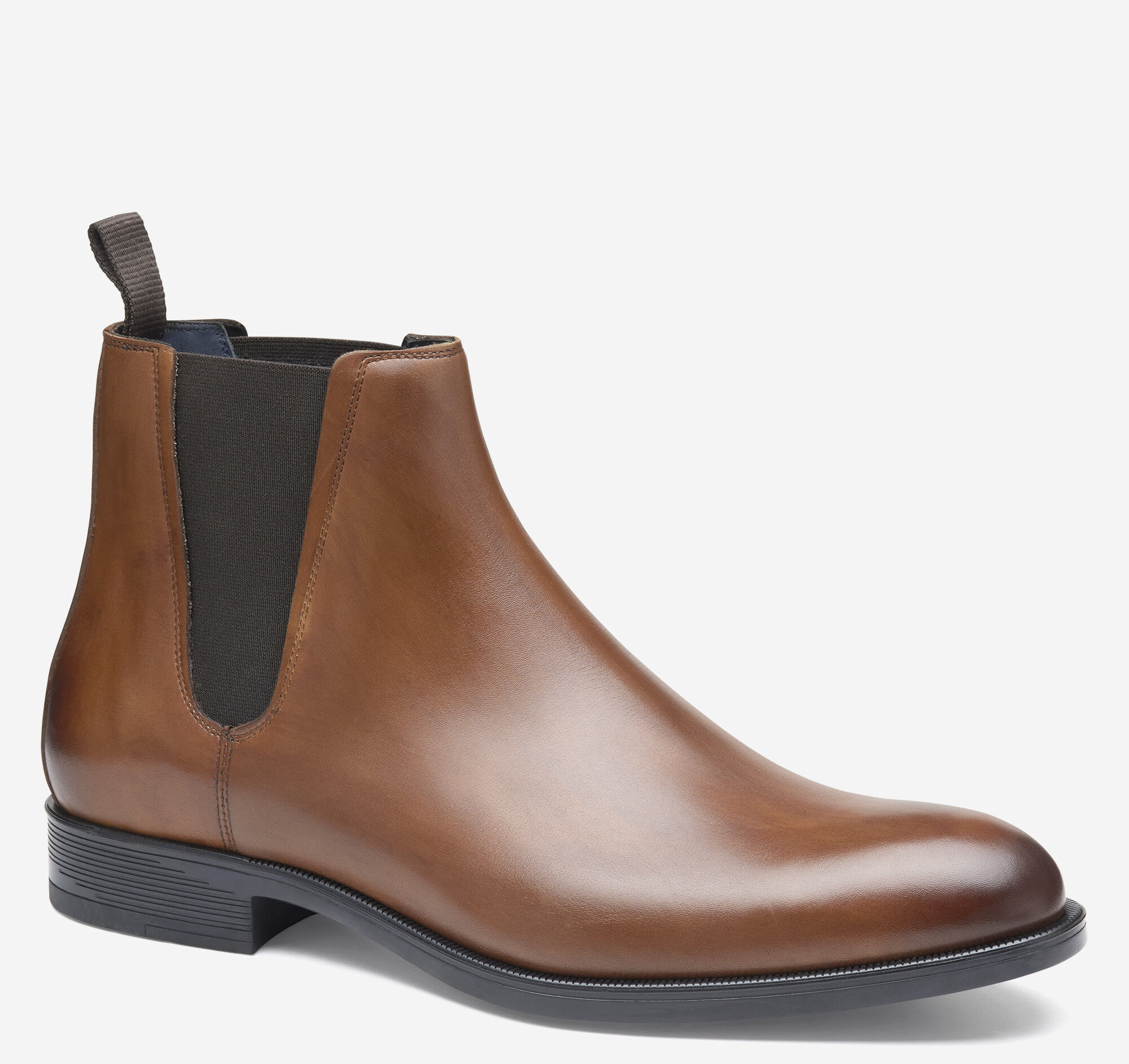 Men's Flynch Chelsea Boot in Tan Italian Calfskin | Johnston & Murphy