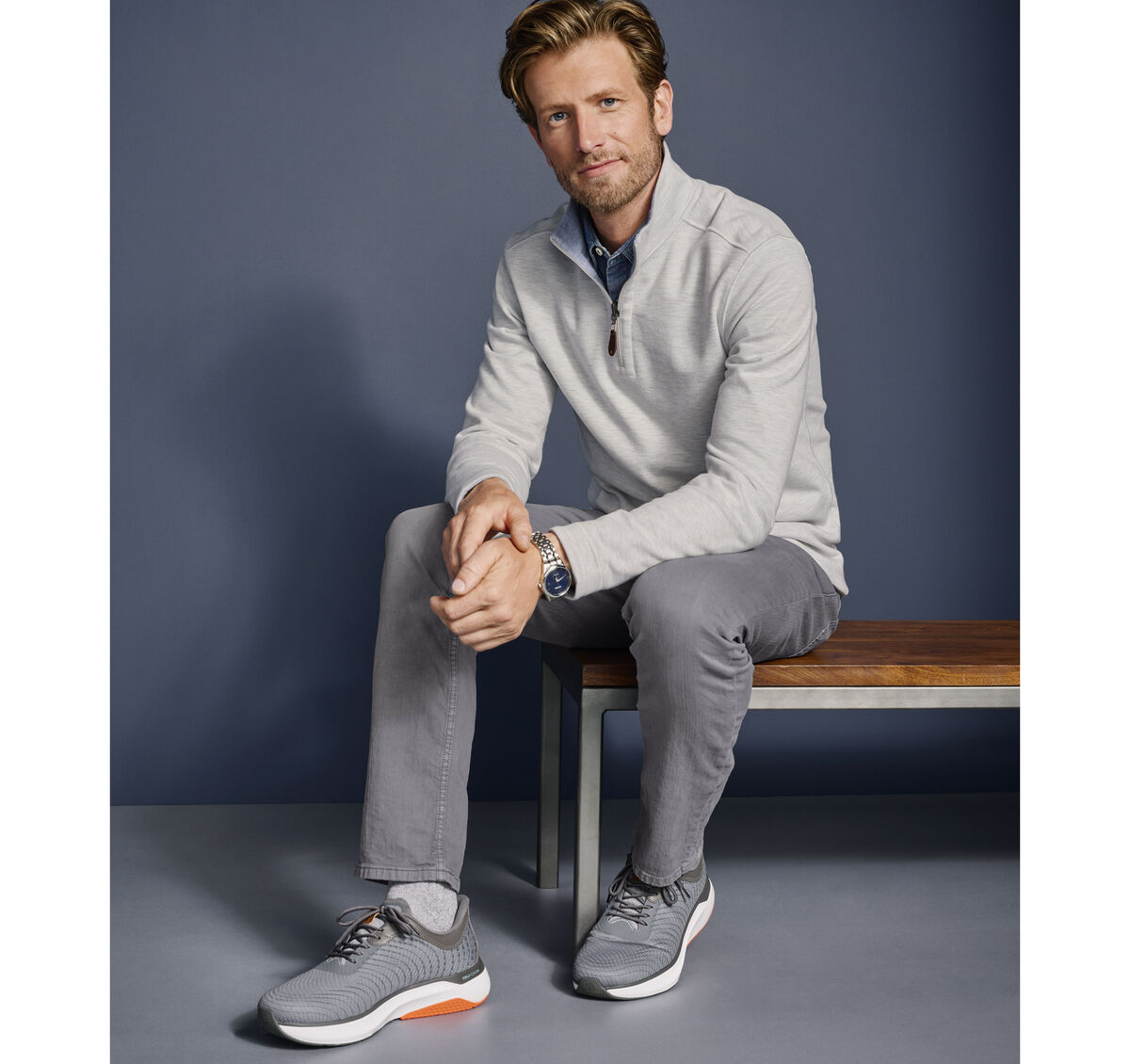 Reversible Solid Quarter-Zip image number null