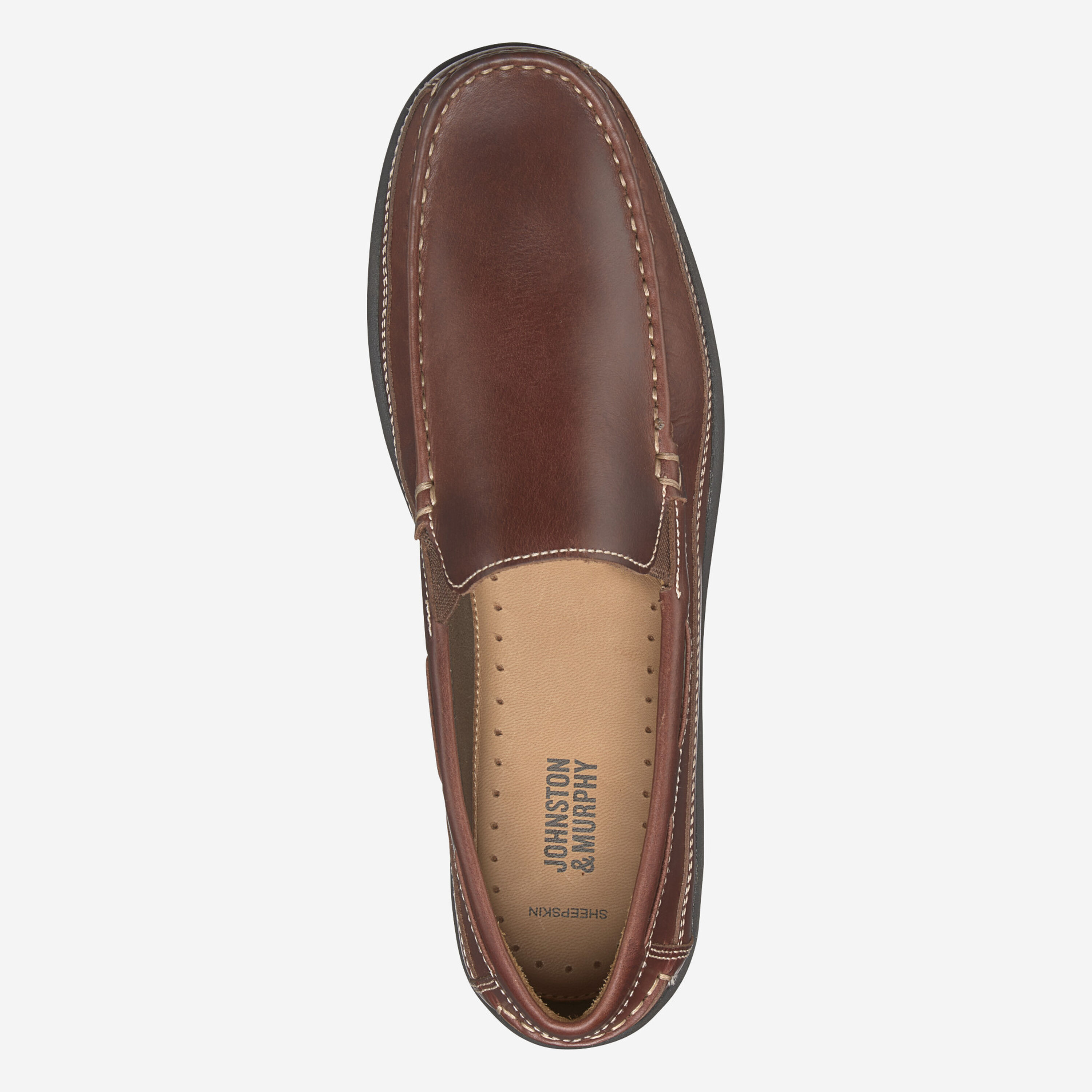 Johnston & Murphy Fowler Venetian pull up in Mahogany Men main image 4